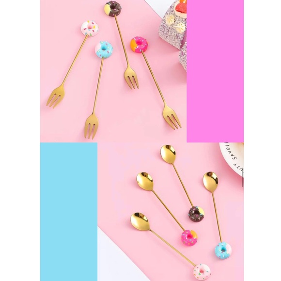 NEW Set of 8 Mini Stainless Steel Utensils - Picture 11 of 11